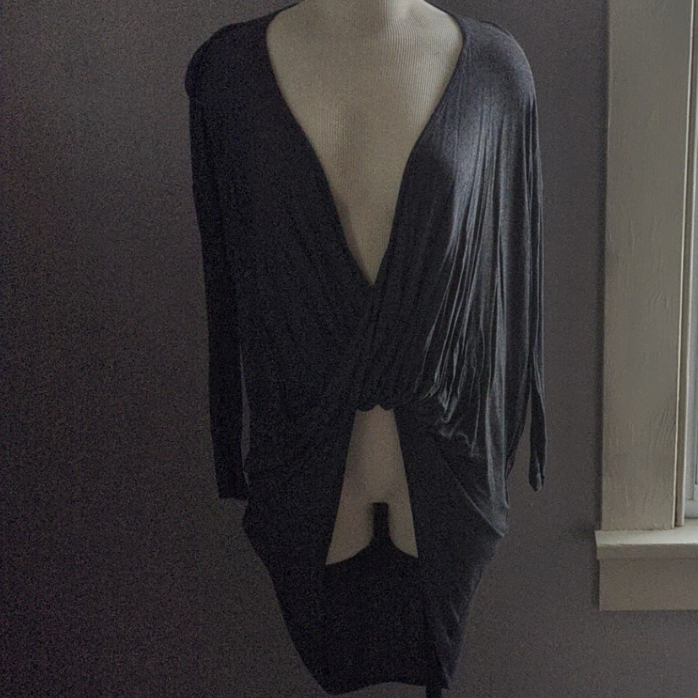 High low twisted knit top